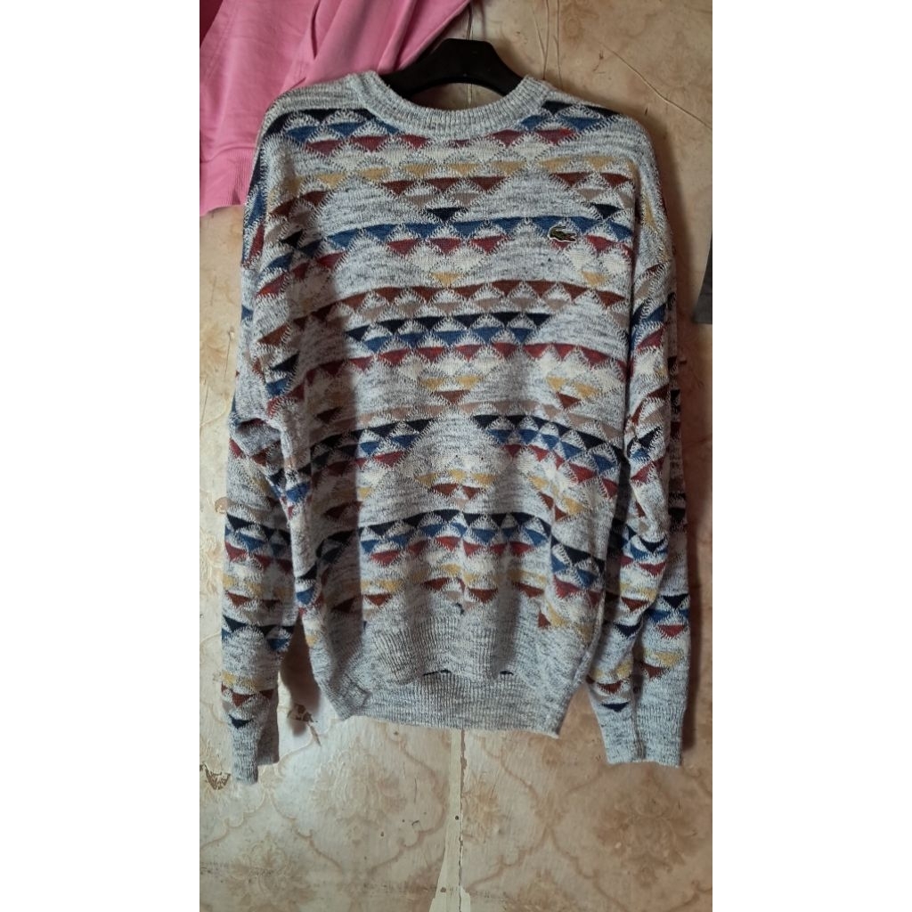 sweater rajut lacoste