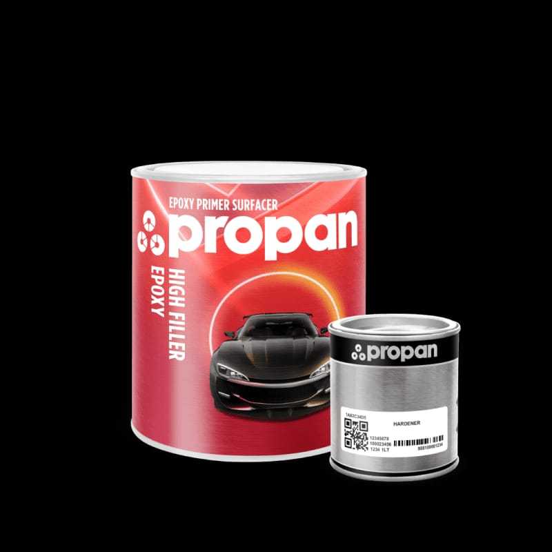 Propan High Epoxy Filler Black Set - Cat Dasar Epoxy 2 Komponen Hitam