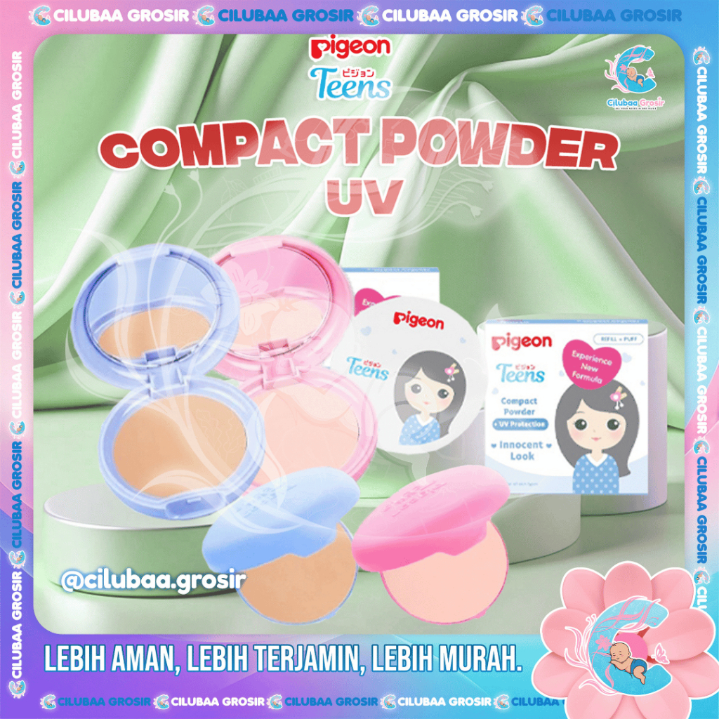 PIGEON Teens Compact Powder UV Protection || Refill Compact Uv Powder Pigeon 14gr