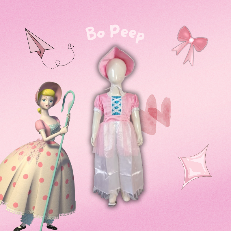 Bo peep Pink Toy Story/Cosplay  Bo peep Toy Story untuk Girl dan Dewasa