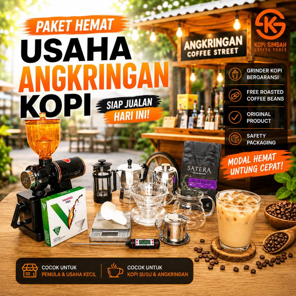 Paket Hemat Usaha ANGKRINGAN Coffee Street Siap Pakai Bergaransi Resmi