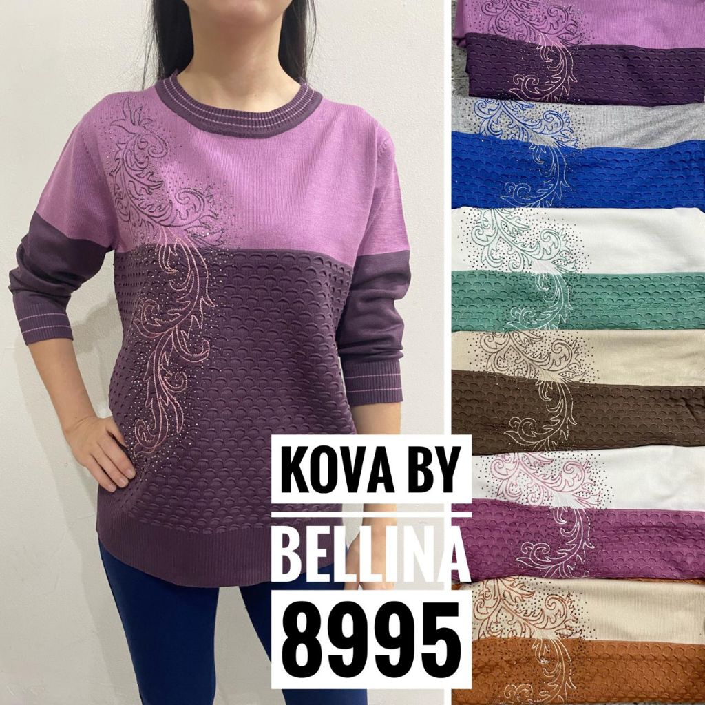 Atasan rajut Kova by Bellina, atasan rajut import premium