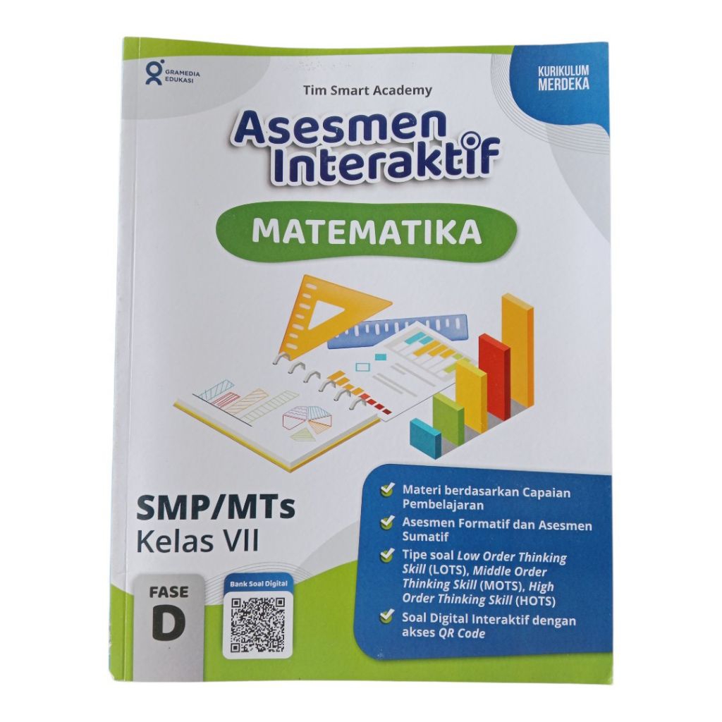 Buku Asesmen interaktif Matematika Kelas VII Smp Kurmer.