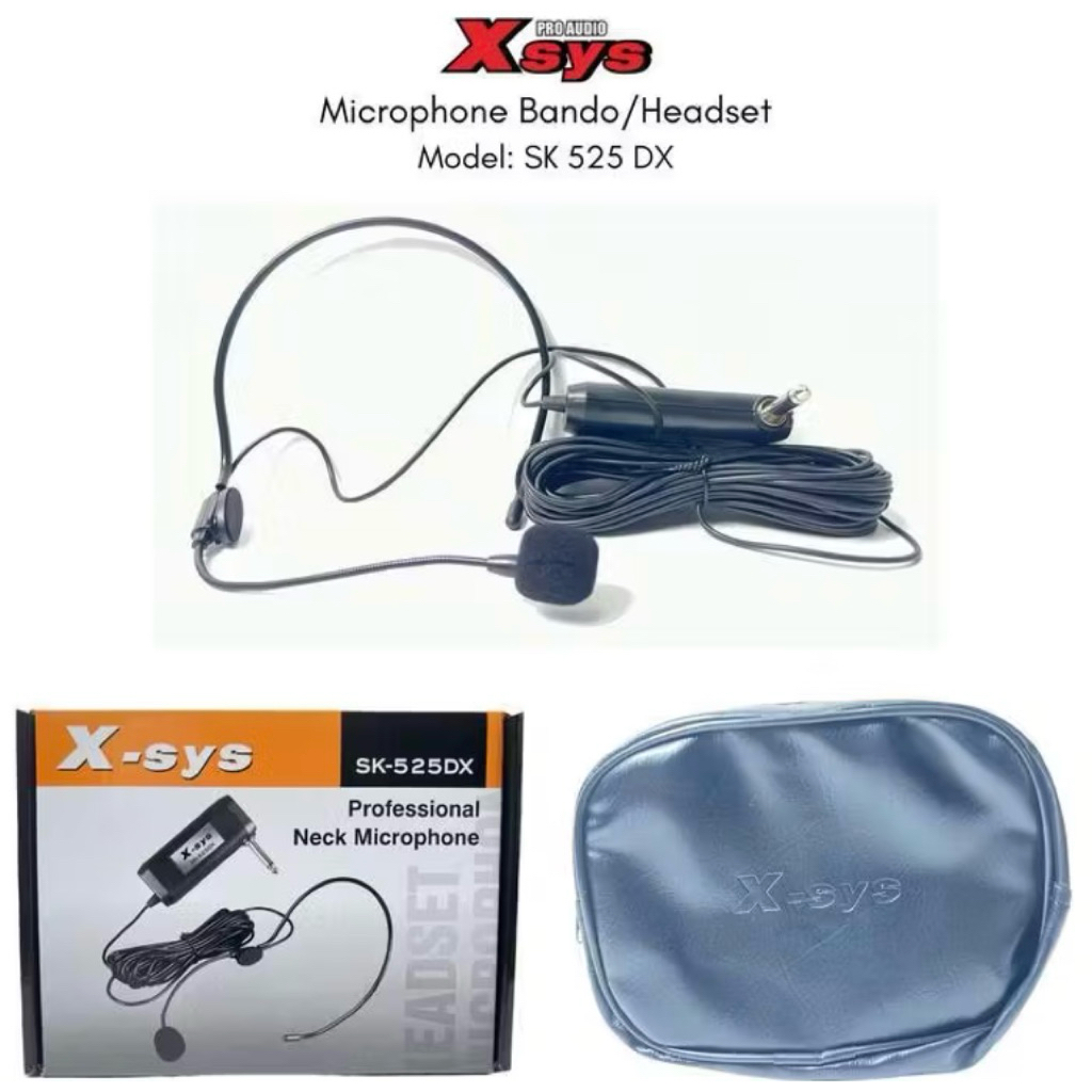 Microphone Bendo Kabel X-SYS / Headset Microphone Kabel X-SYS