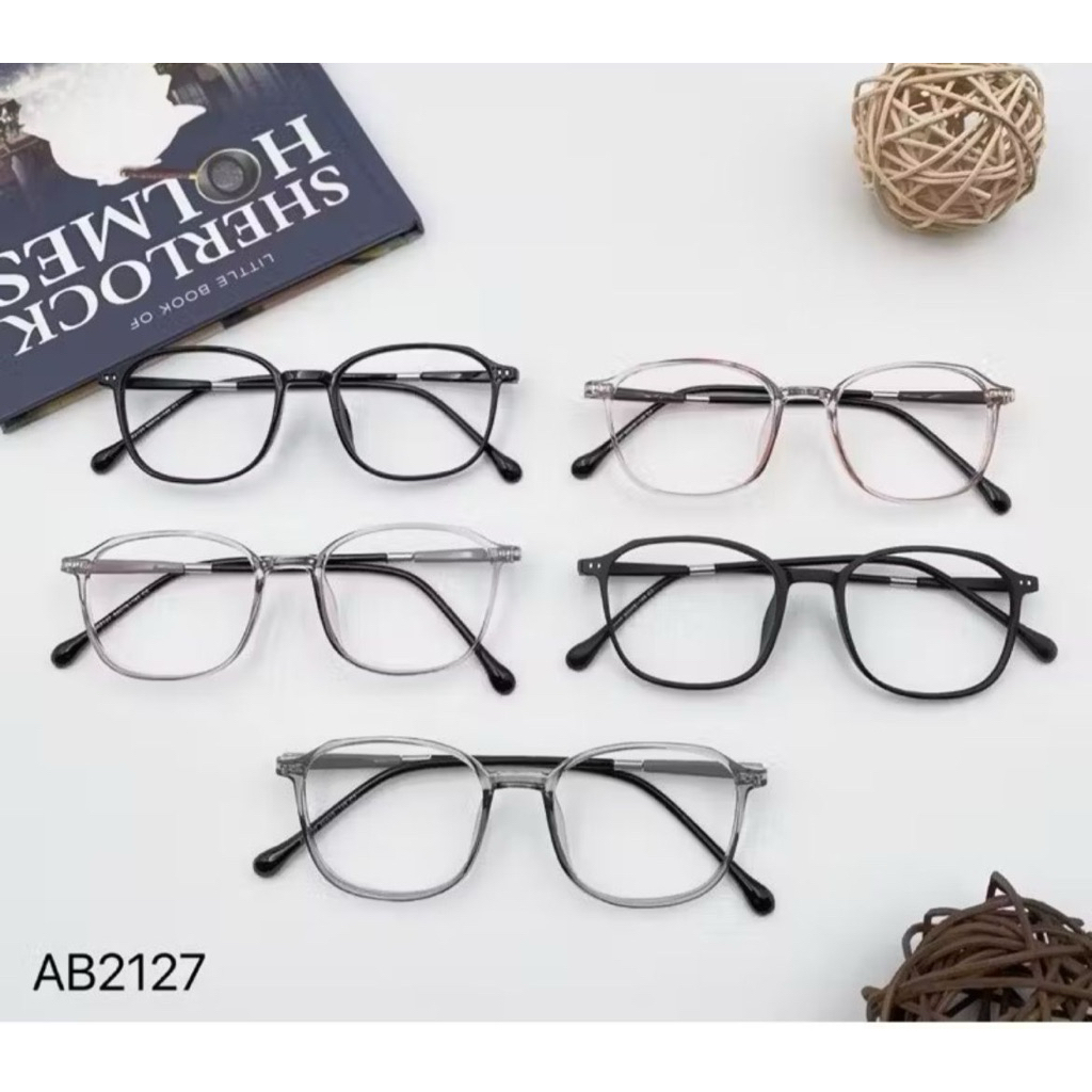 Kacamata Frame Korea TR90 AB2127 Unisex Fashion Premium Anti Patah