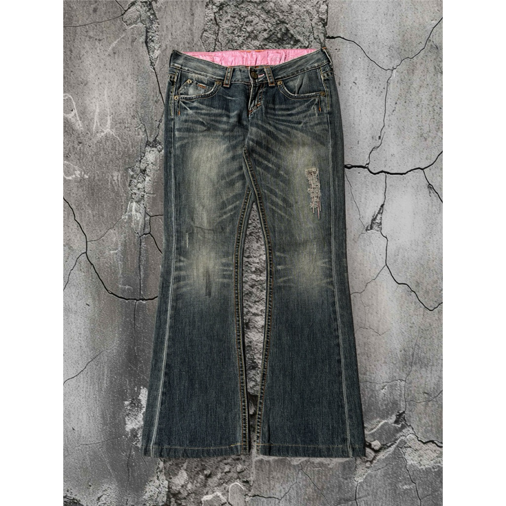 Bootcut Jeans Grey Washed