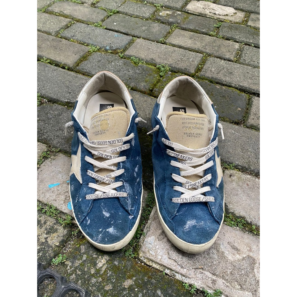 Golden Goose Superstar Blue Suede