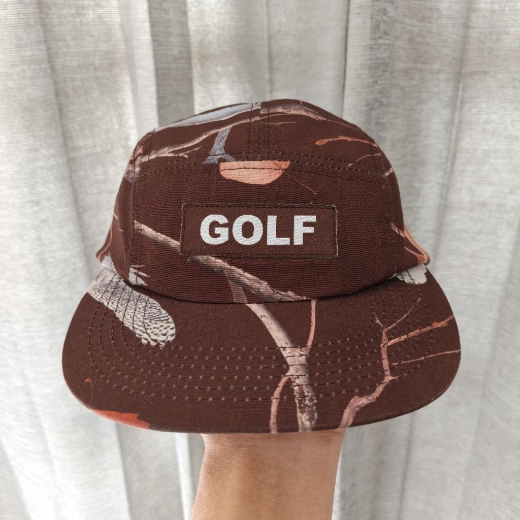 Golf Wang Owl Camo 5 Panel camp hat