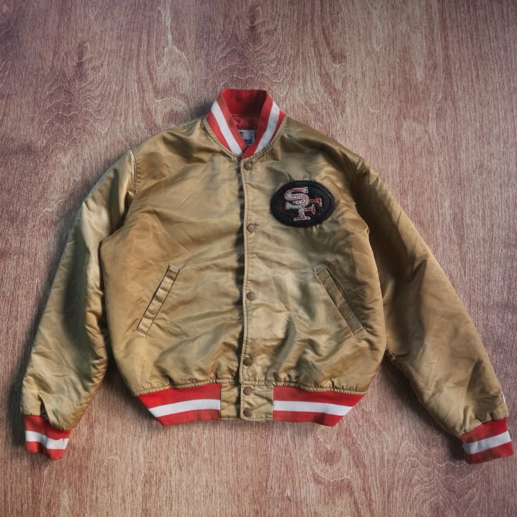 Varsity Vintage 90s NFL Starter Pro Line San Francisco 49ers Satin