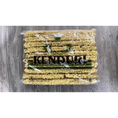 Mie Kering Cap Kenduri Hijau 785gr Mie Kering Gandum Isi 30 Biji Tekstur Kenyal Tidak Mudah Hancur