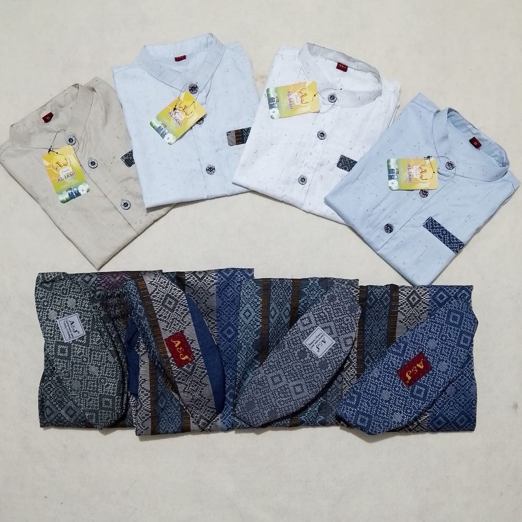 Baju Koko Sarkoci New Anak A&J Lengan Panjang