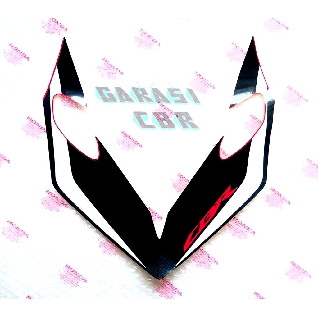 86641K64NK0ZA - Stripe FR Upper Cowl Typ1 - Striping Sticker Cover Depan CBR 250RR Tricolor - Stiker