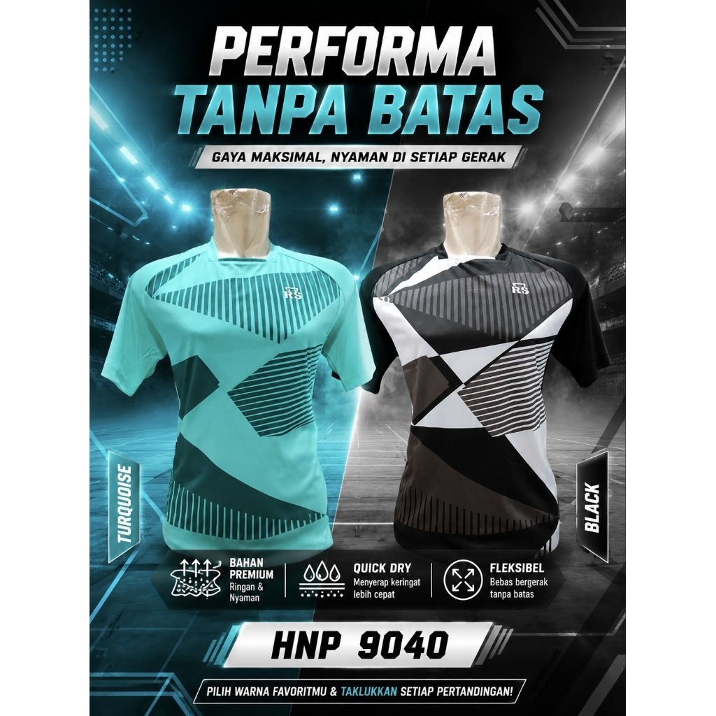 Baju Badminton Rs HNP 9040 Bulutangkia Tenis Padel