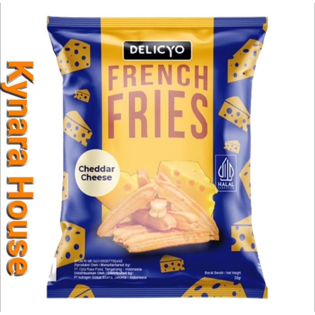 Delicyo Kentang Goreng Rasa Keju 38gr
