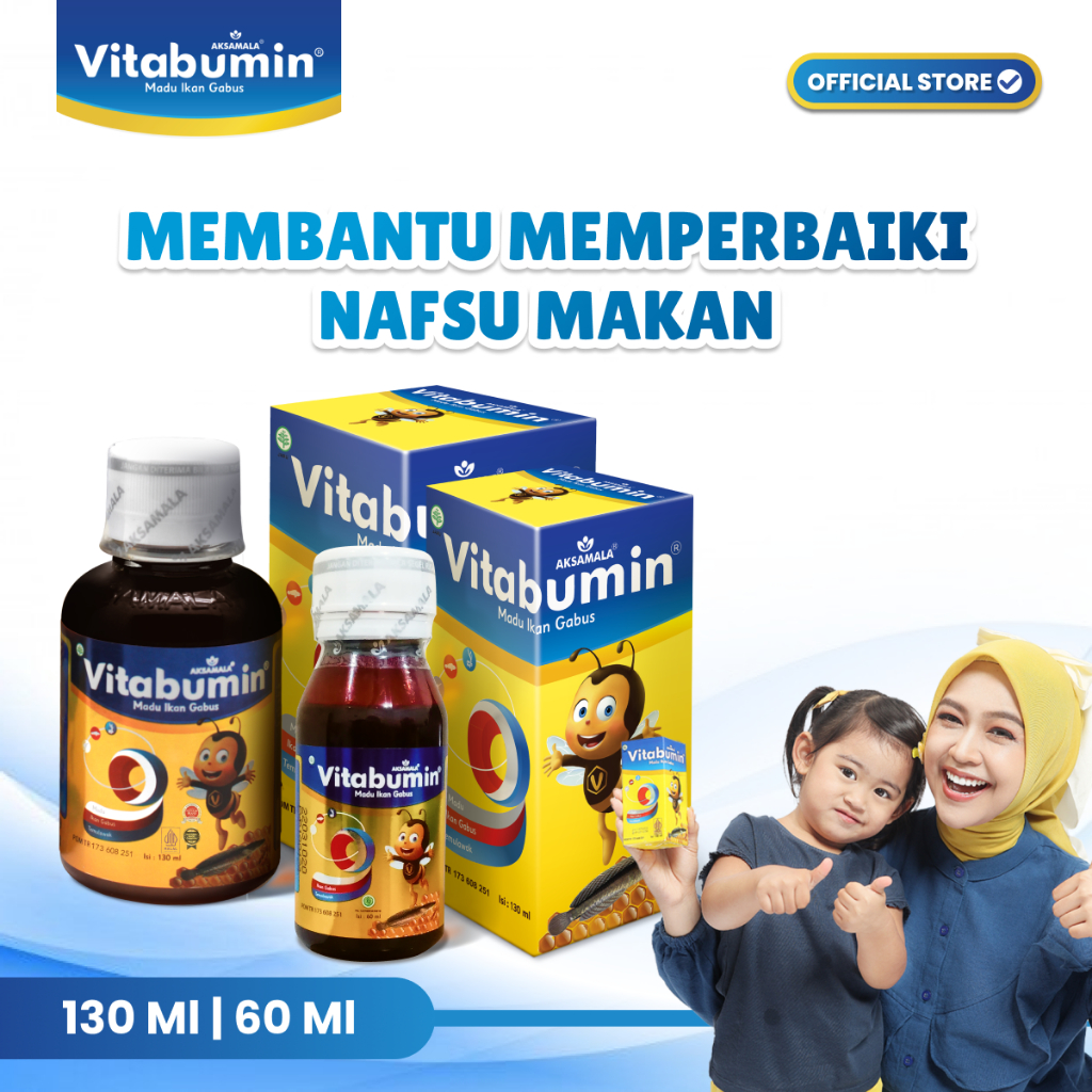 PAKET VITABUMIN PERBAIKI NAFSU MAKAN ANAK 60 ML & 130 ML