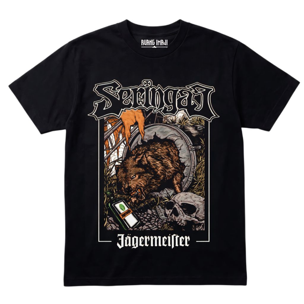 T-SHIRT KAOS BAND SERINGAI JAGERMEISTER