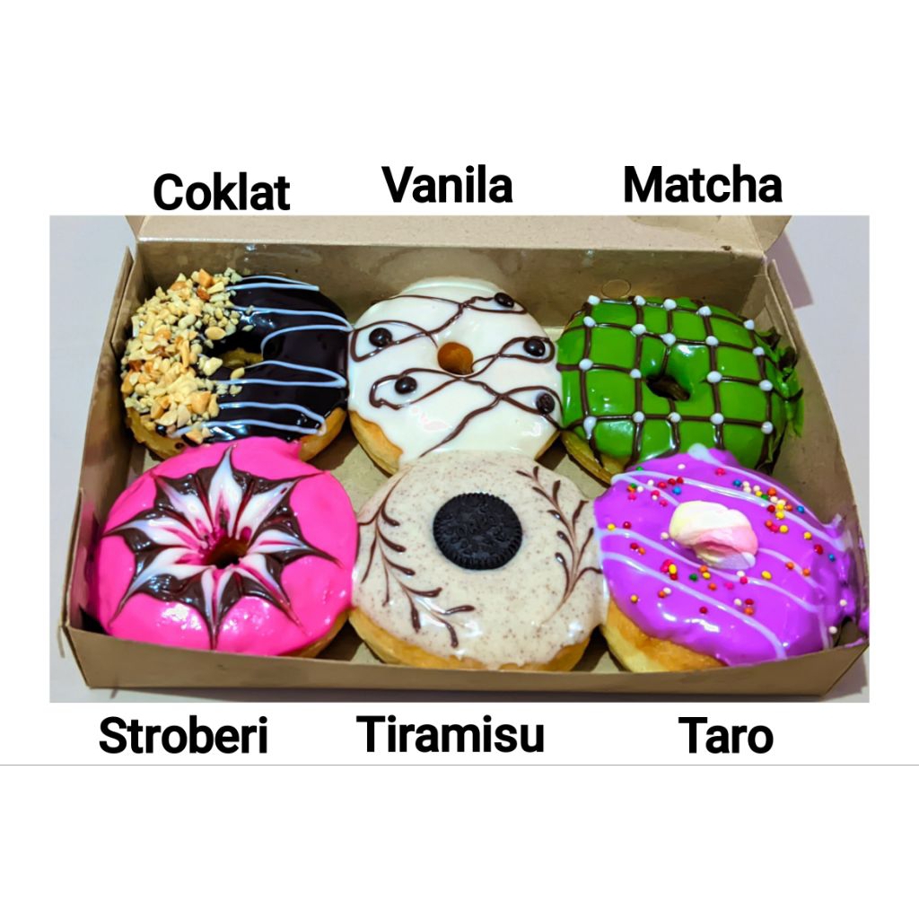 DONAT KENTANG PREMIUM 1 BOX ISI 6PCS SURABAYA