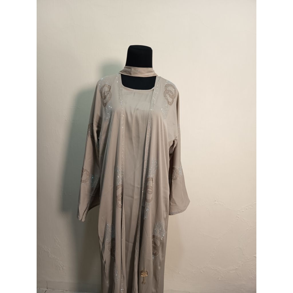 ABAYA INNER OUTER ORIGINAL IMPORT DUBAI COKSU SIZE S