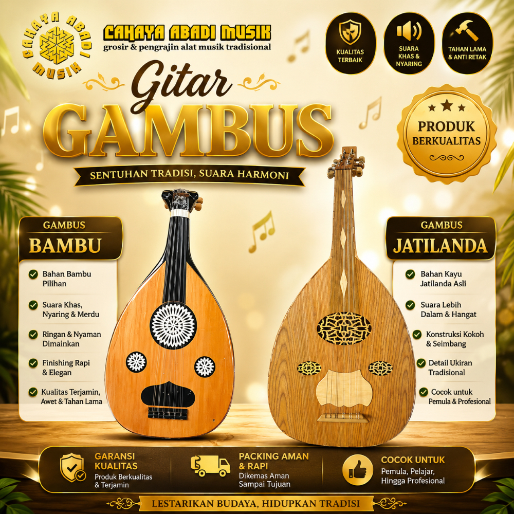 Gitar gambus mudrib oud Arab akustik elektrik