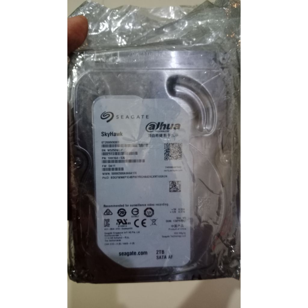 HDD dvr bekas normal sehat 2tb