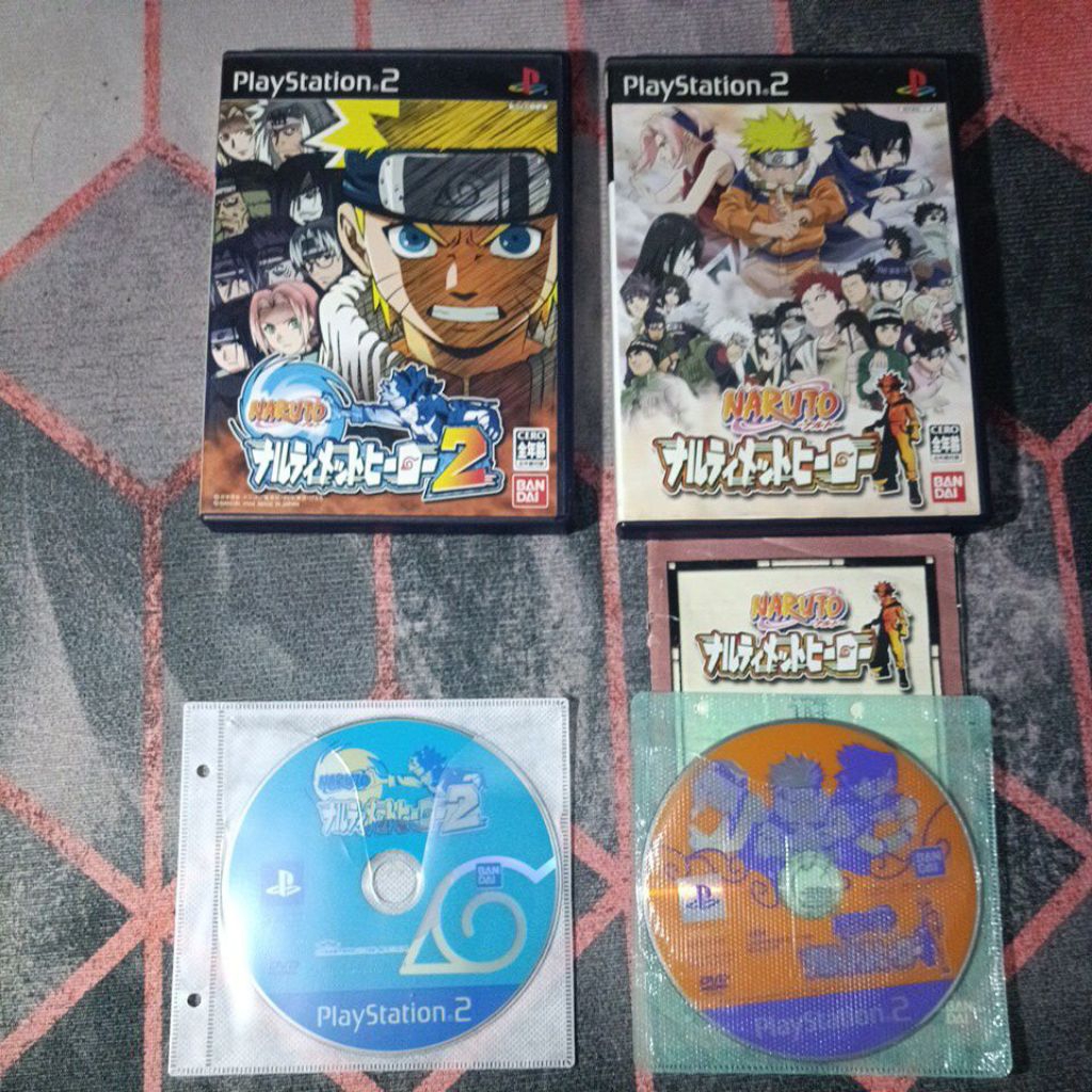 Kaset PS2 Original Naruto Ultimate Hero 1 2 JP