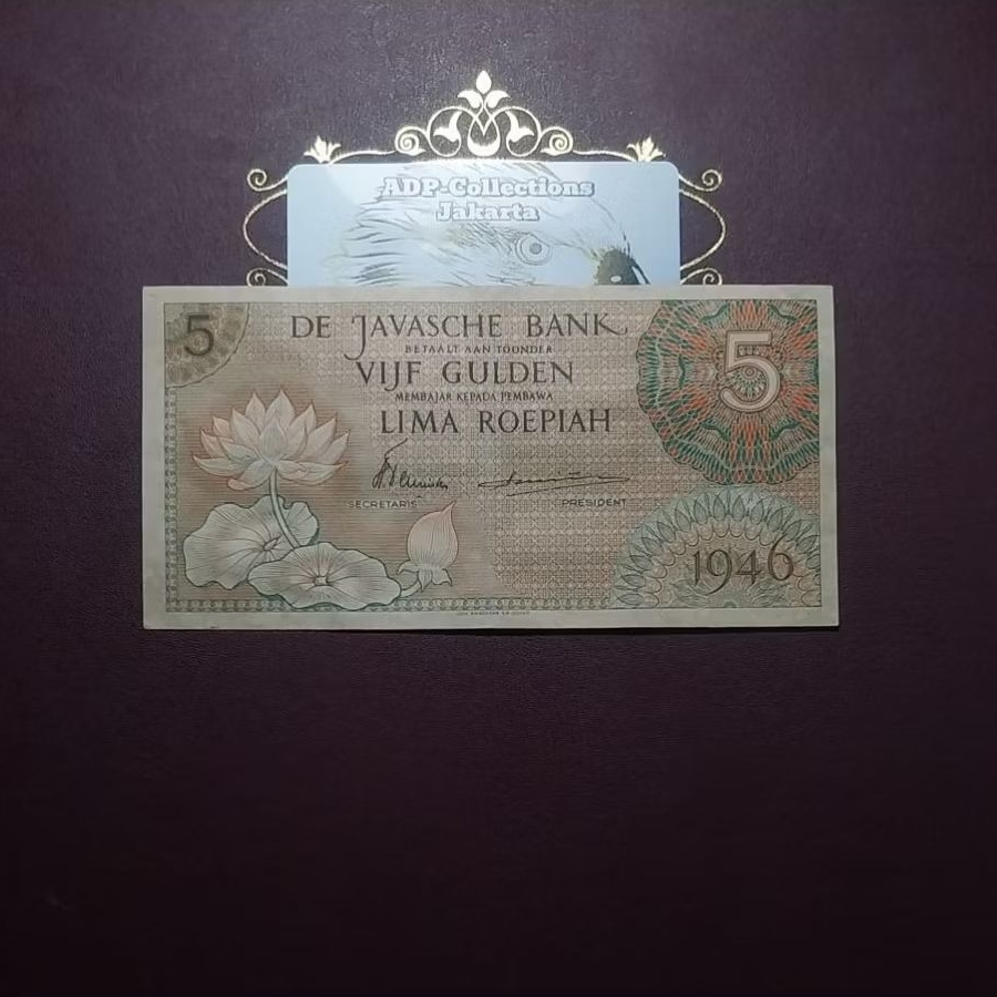 Uang Kuno 5 Federal Oren Tahun 1946