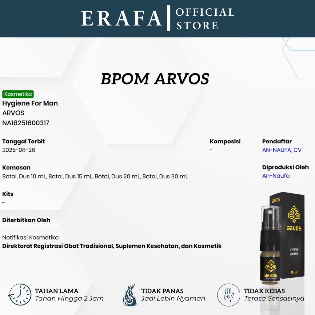 Arvos Spray Obat Kuat pria