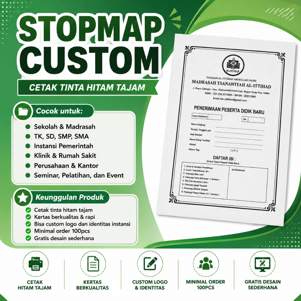 STOPMAP CUSTOM | MAP SEKOLAH | STOPMAP CUSTOM MURAH