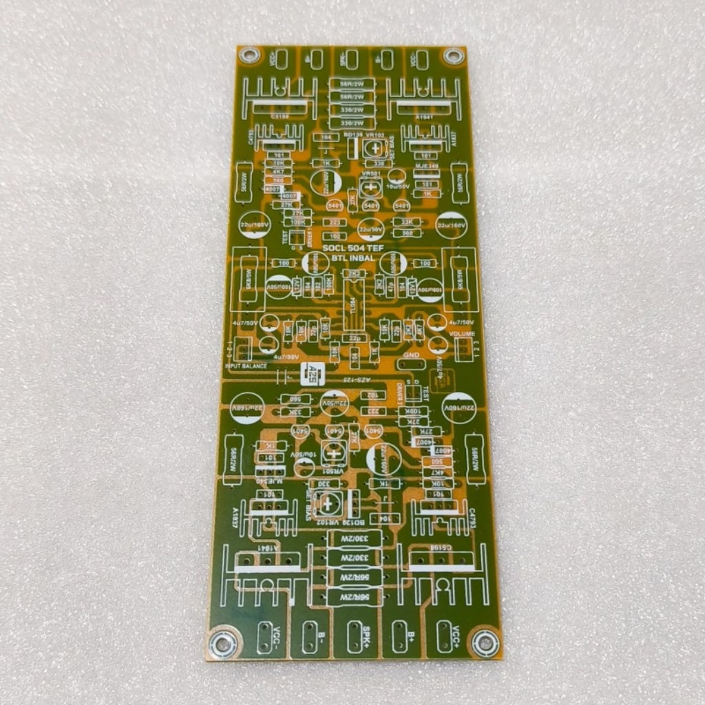 PCB Driver Amplifier SOCL 504 TEF BTL Plus Input Balance