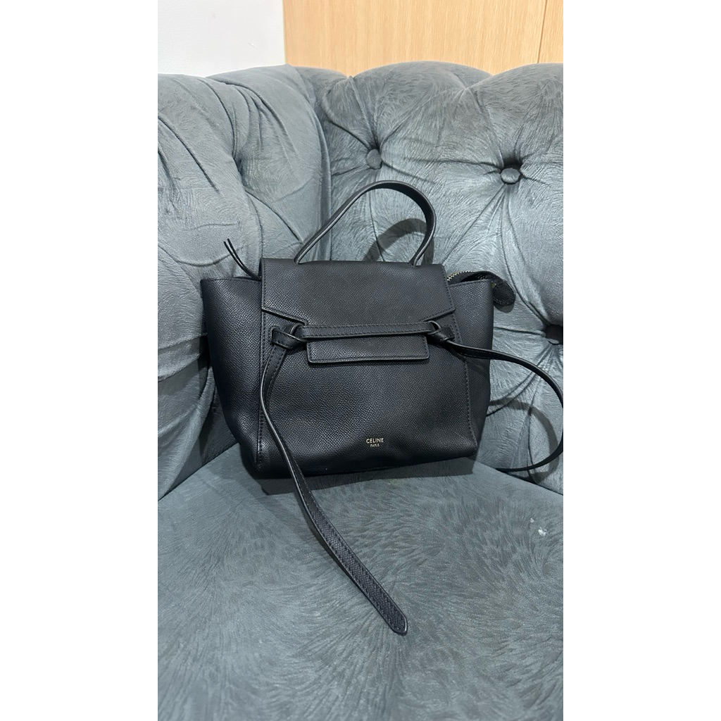 Celine belt bag hitam