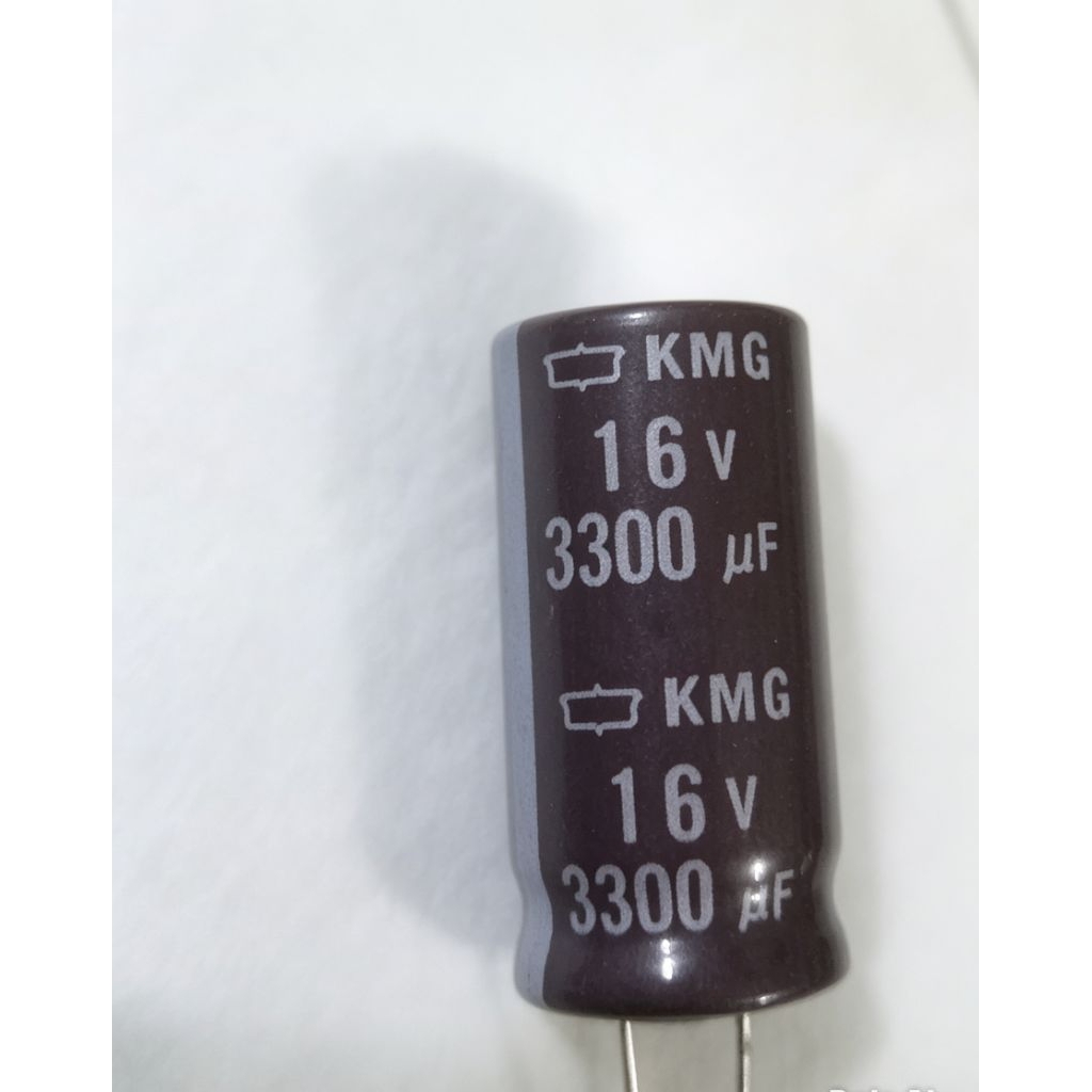 kapasitor elko 3300uf 16v KMG capasitor elco 16v 3300uf