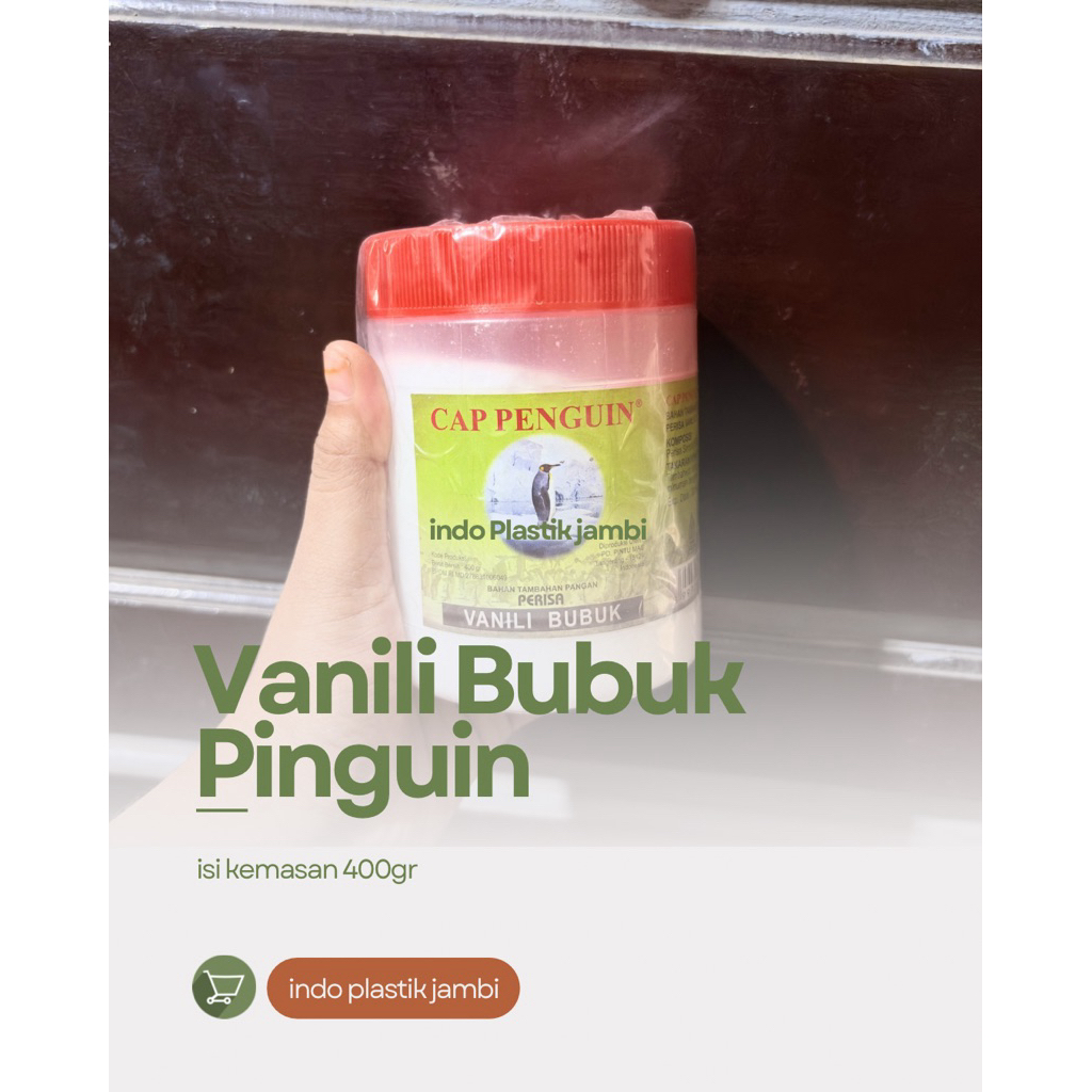 Penguin Vanili Bubuk / Vanili Cap Penguin 400gr