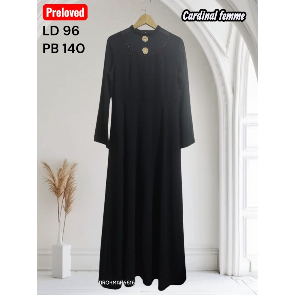 PL gamis hitam payet premium elegant by cardinal femme