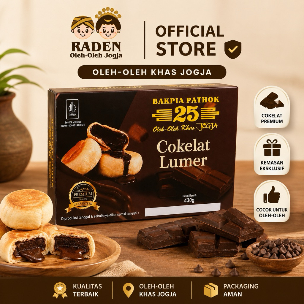 Bakpia Pathok 25 Coklat Lumer