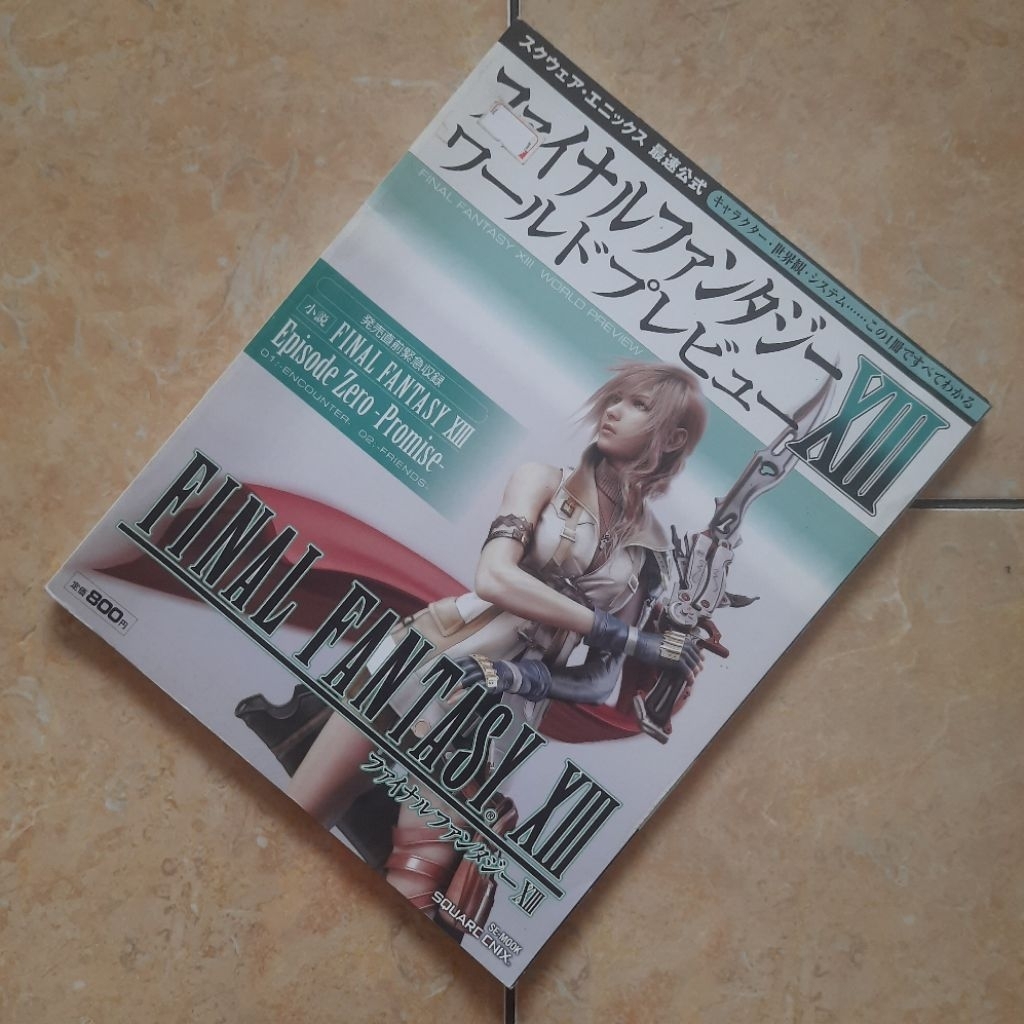 Buku Import Final Fantasy XIII 13 World Preview Guide Bahasa Jepang Original