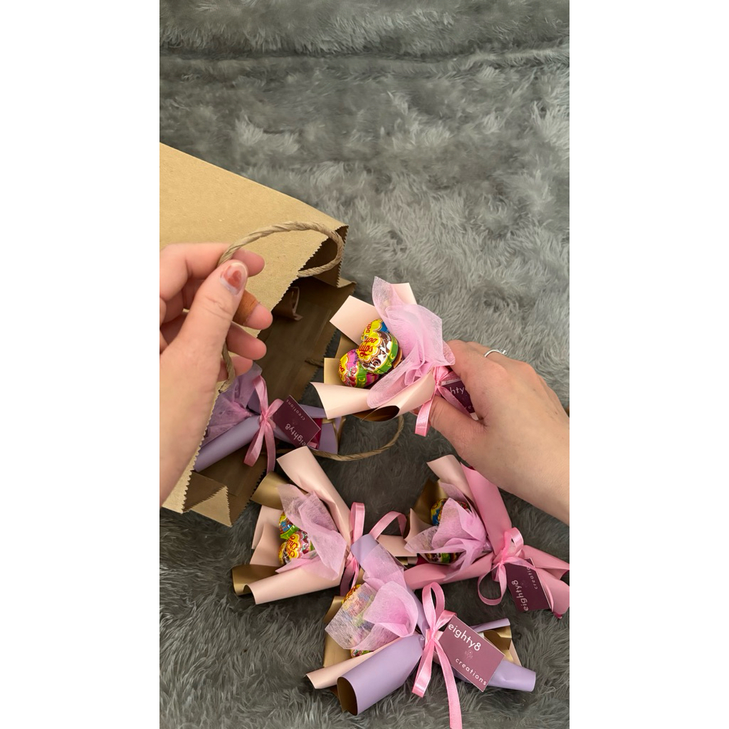 [MINI GIFT] Mini buket permen isi 3pcs | Freebies sovenir anak | Buket permen | BUKET MINI