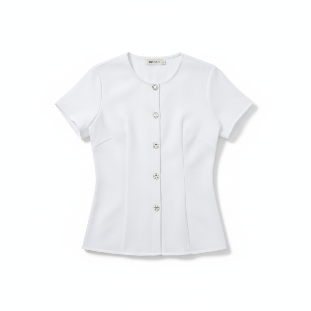 Miu Miu Daily Kemeja Atasan Wanita Blouse Putih Abghi
