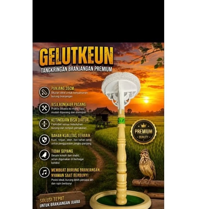 TANGKRINGAN BRANJANGAN PREMIUM (TATAKAN BATU AKRILIK)