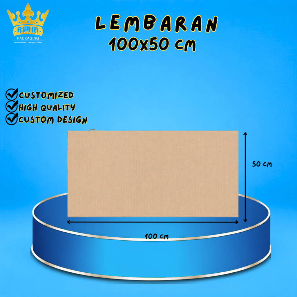 Karton Kardus Lembaran Sheet 100x50cm
