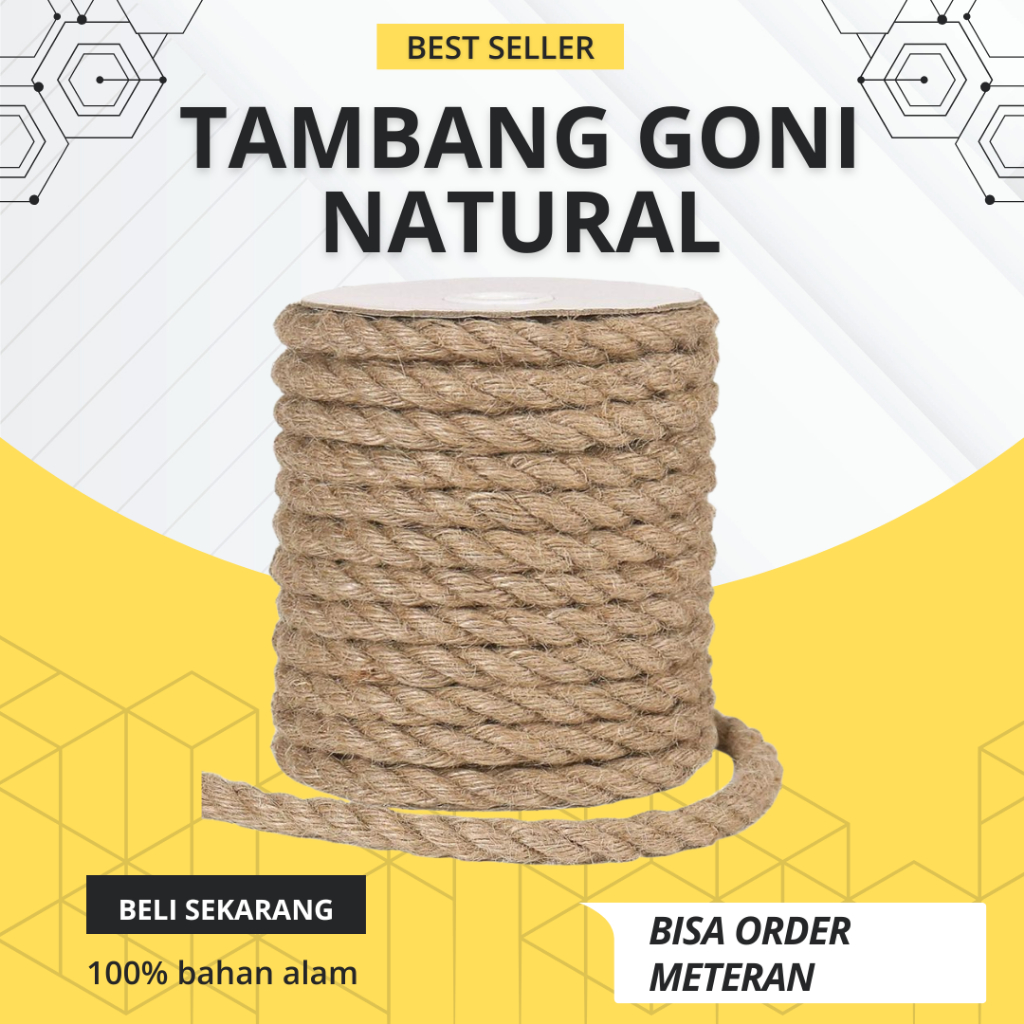 Tali tambang goni 15mm tali kerekan bangunan tali jagal sapi
