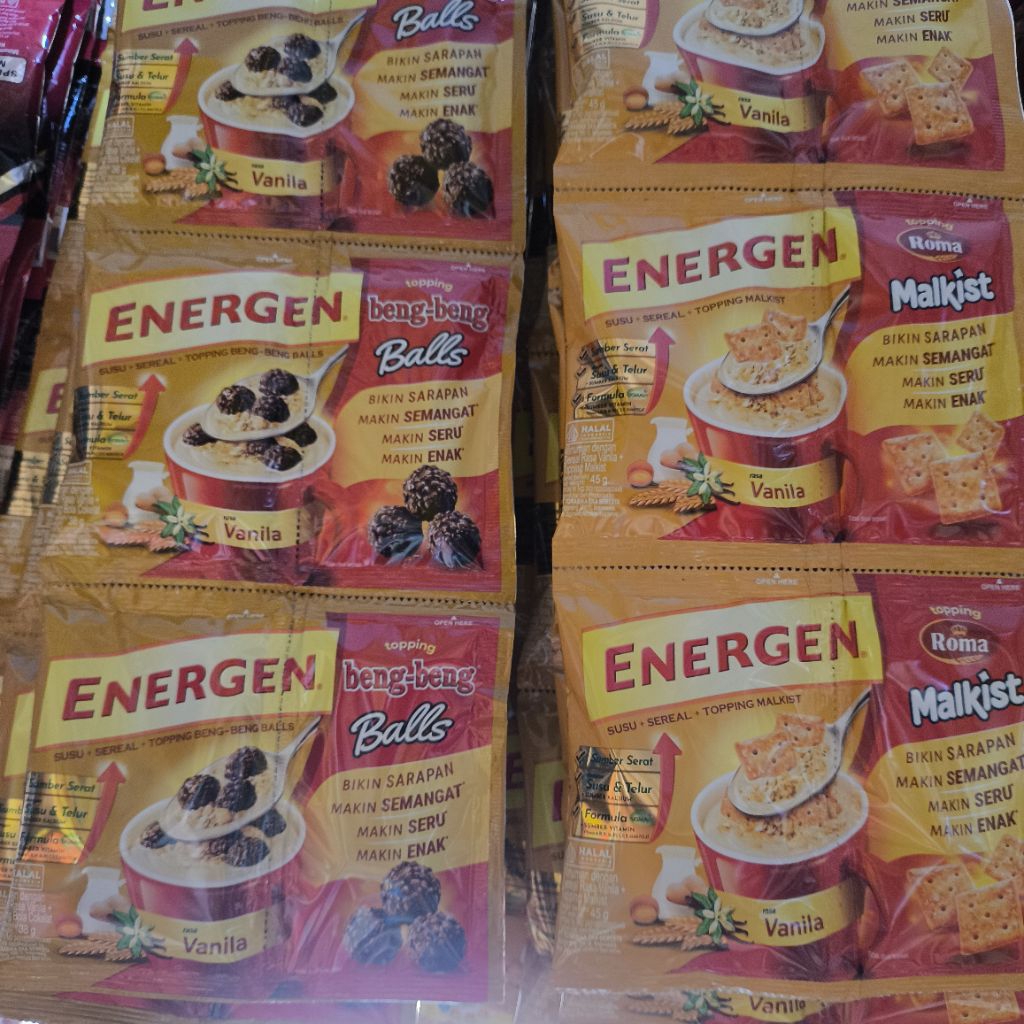 Energen Vanilla Topping Malkist/BengBeng 1Rencen