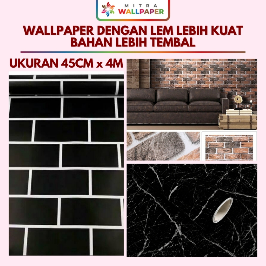 Wallpaper Dinding Bata Putih Stiker Dinding Bata Putih Wallpaper Bata Putih Wallpaper Dinding Motif 
