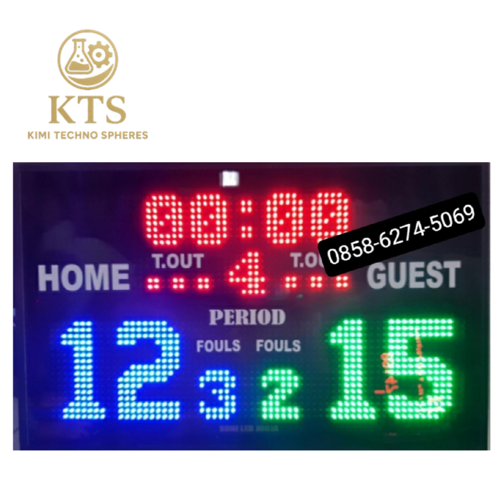Scoring Board Basket Wireless Papan Skor Scoreboard LED Skor Digital + Remot TV
