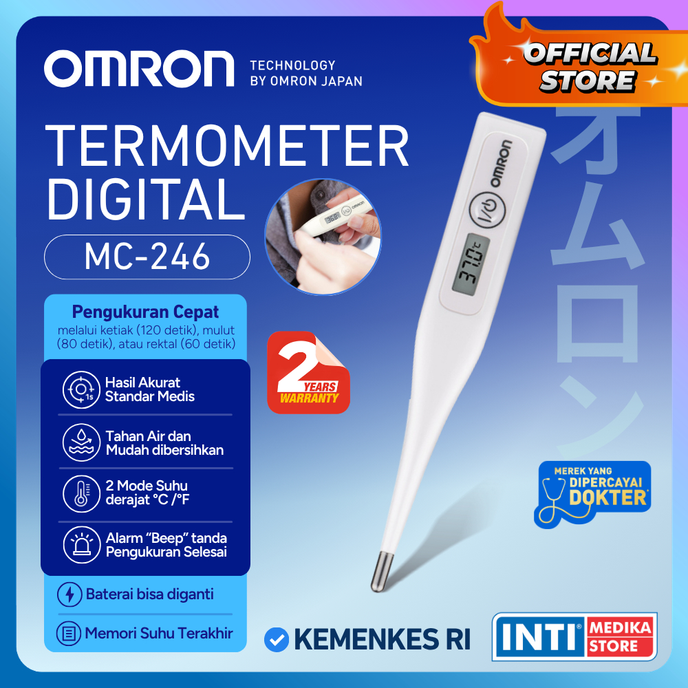 OMRON - Termometer Digital MC 246 | Termometer Omron | Thermometer