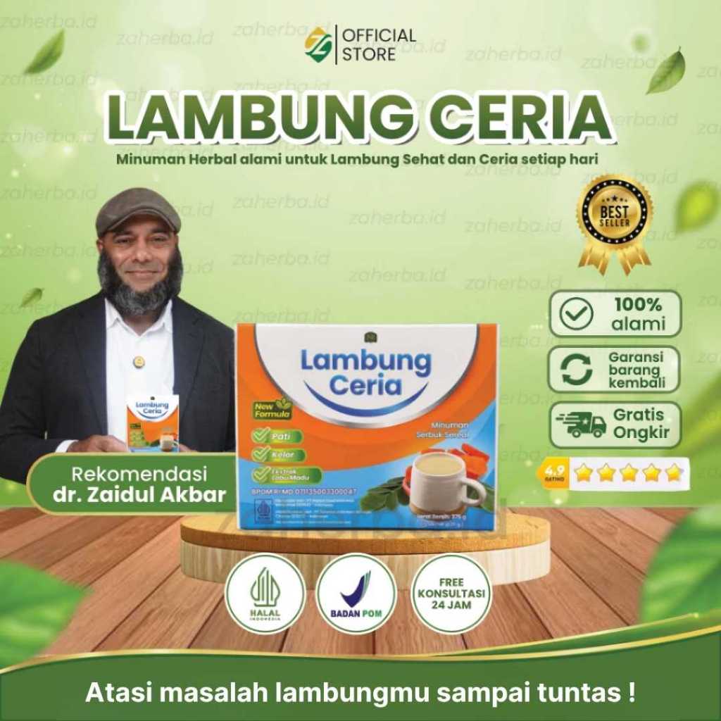 LAMBUNG CERIA ISI 15 SACHET | Herbal dr. Zaidul Akbar