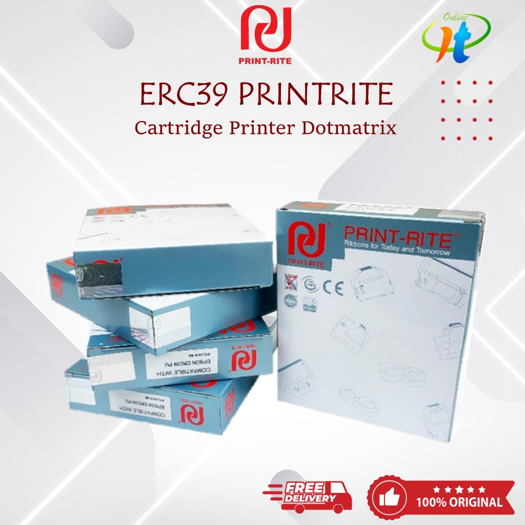 Print Rite ERC 39 Cartridge Pita Tinta Printer Dotmatrix ERC 38 Printrite EON Epson TMU220