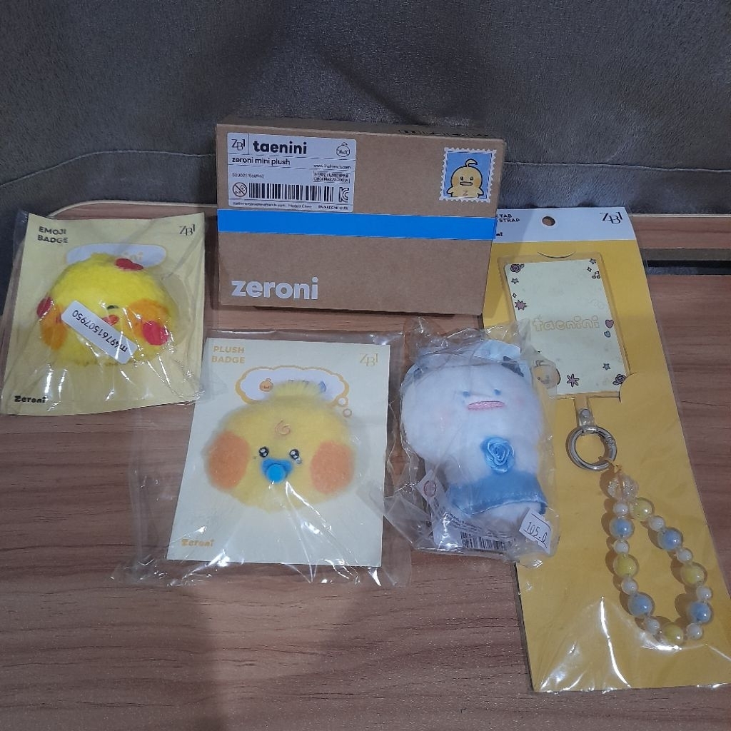 Zeroni Taenini Zerobaseone Taerae Doll Plush Badge Official Sealed