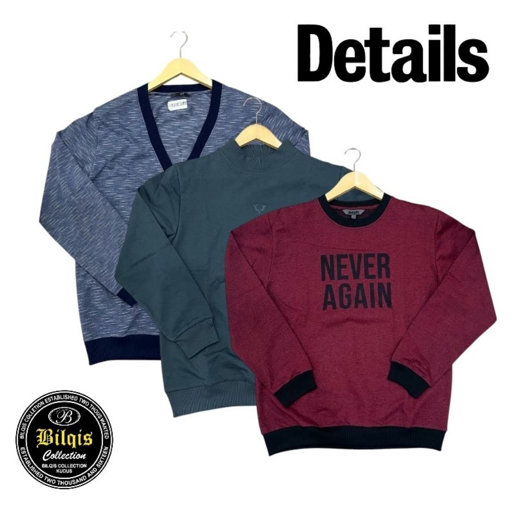 sweater details pria original NO TAG CORET LABEL