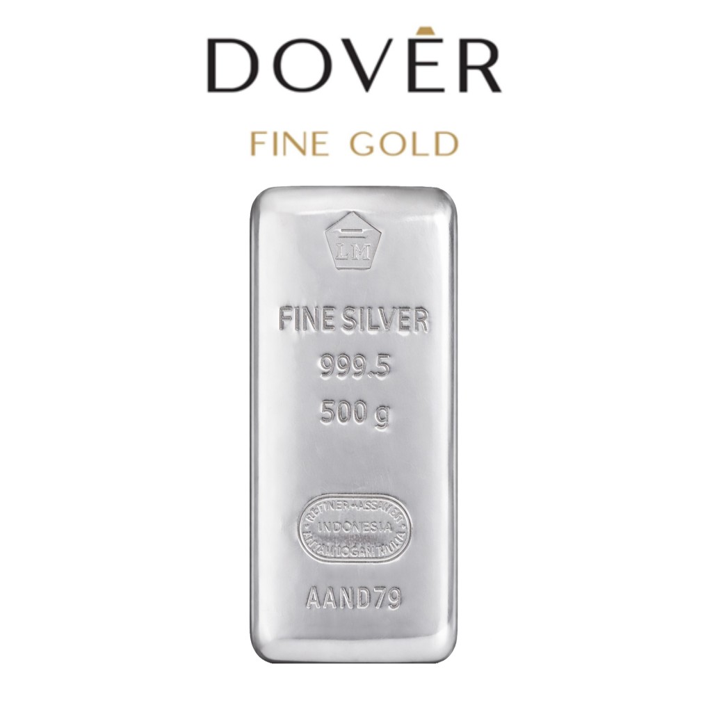 READY STOCK Perak Batangan Antam Silver Bar TAHUN 2026 99.95% 500 gr gram sertifikat