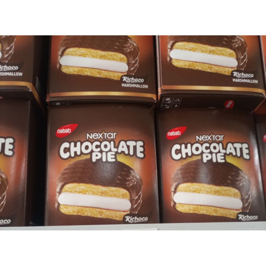 1 dus isi 96 pcs (8 box ×12 pcs) nextar chocopie chocolate pie marshmallow coklat/ strawberry harga 